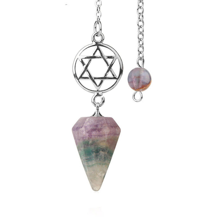 Fluorite Pentacle Divination Pendulum