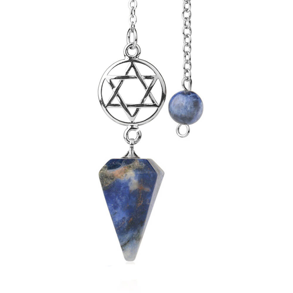 Sodalite Pentacle Divination Pendulum