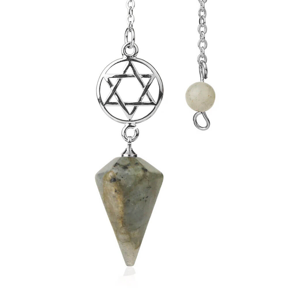 Labradorite Pentacle Divination Pendulum