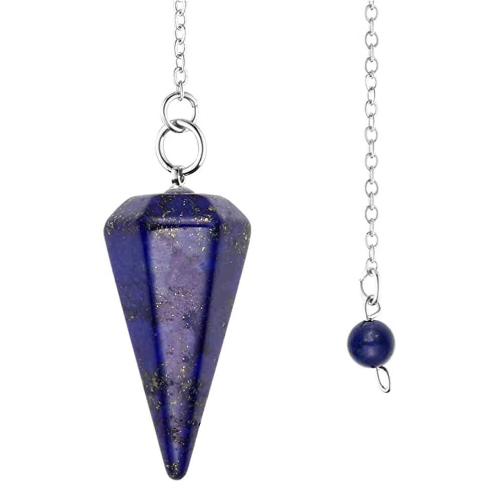 Hexagonal Lapis Lazuli Divination Pendulum