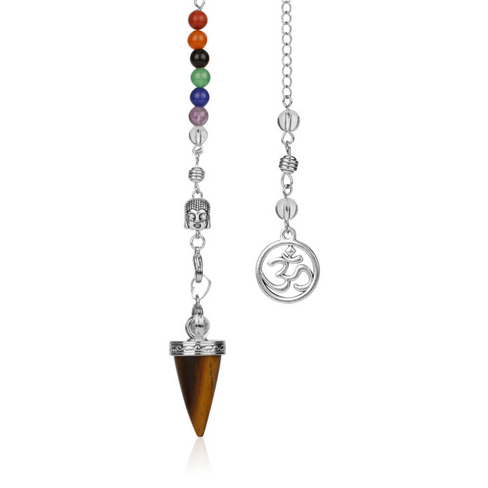Tiger Eye Buddha Divination Pendulum