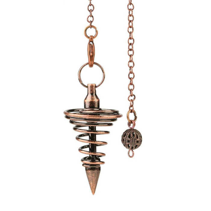 Bronze Metal Swirl Divination Pendulum