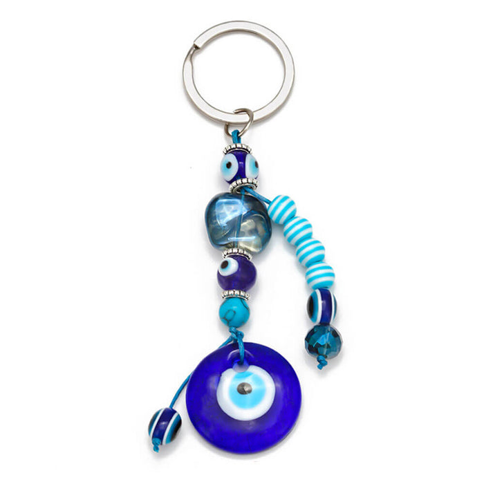 Greek Evil Eye Turquoise Protective Keyring