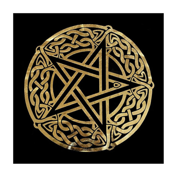 Gold Pentacle Tarot and Divination Mat
