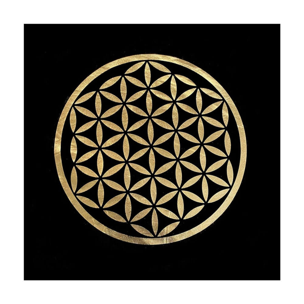 Gold Flower of Life Tarot and Divination Mat
